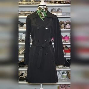 FOG by London Fog Black Trench Coat